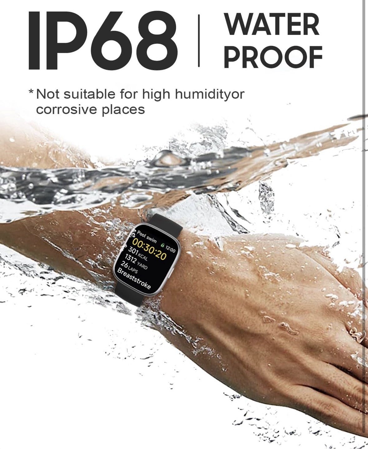 TOOBUR Smart Watch For Men/Women Alexa Built In Waterproof IP68 Fitness Tracker