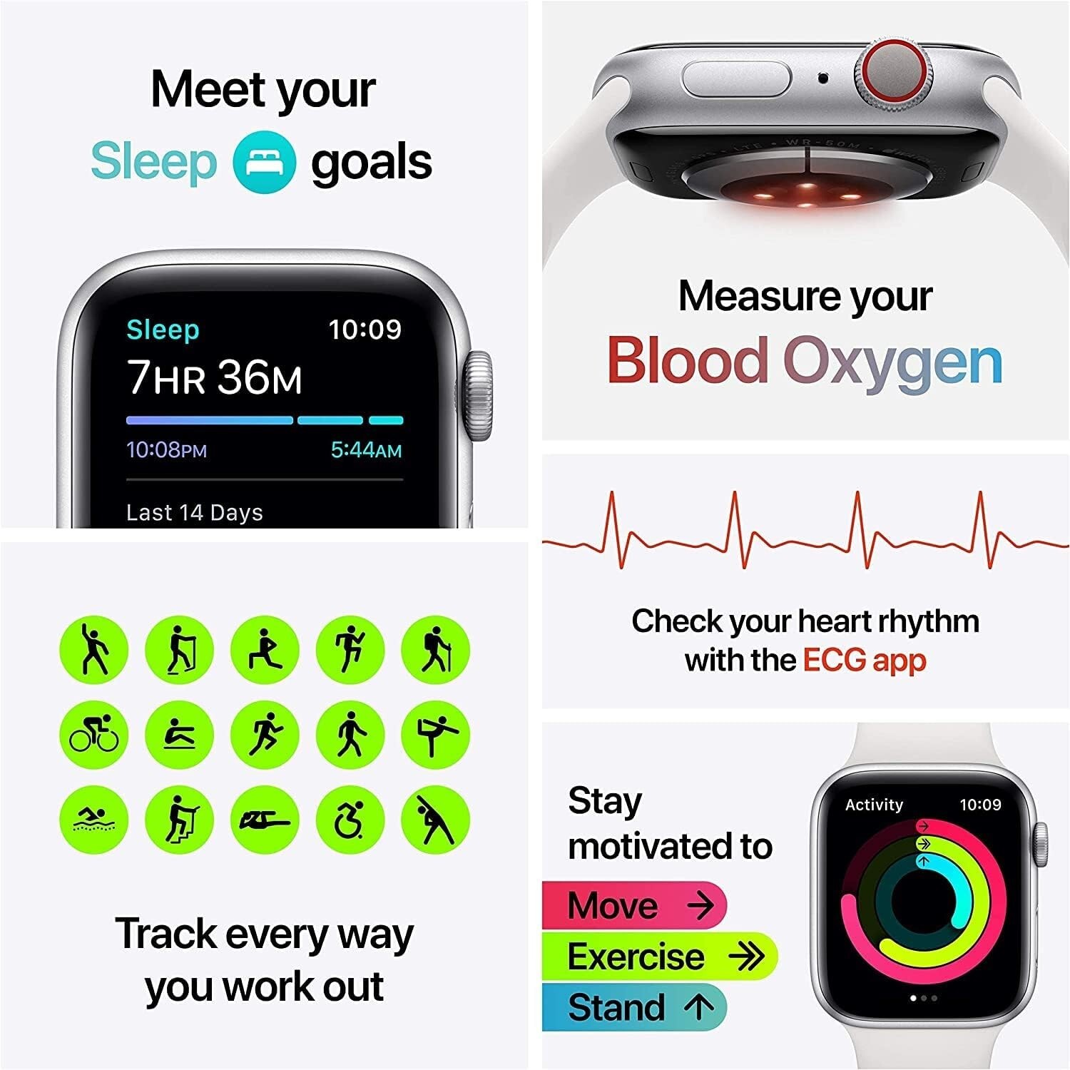 Apple Watch Series 6 GPS + Cellular 44MM Blue Aluminum Sport Band – Good