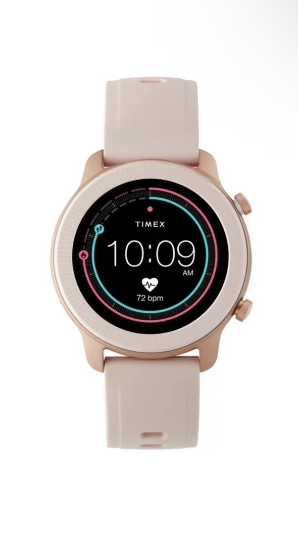 TIMEX Metropolitan R 42mm Smartwatch WATCH ONLY Pink Silicone Strap Women’s