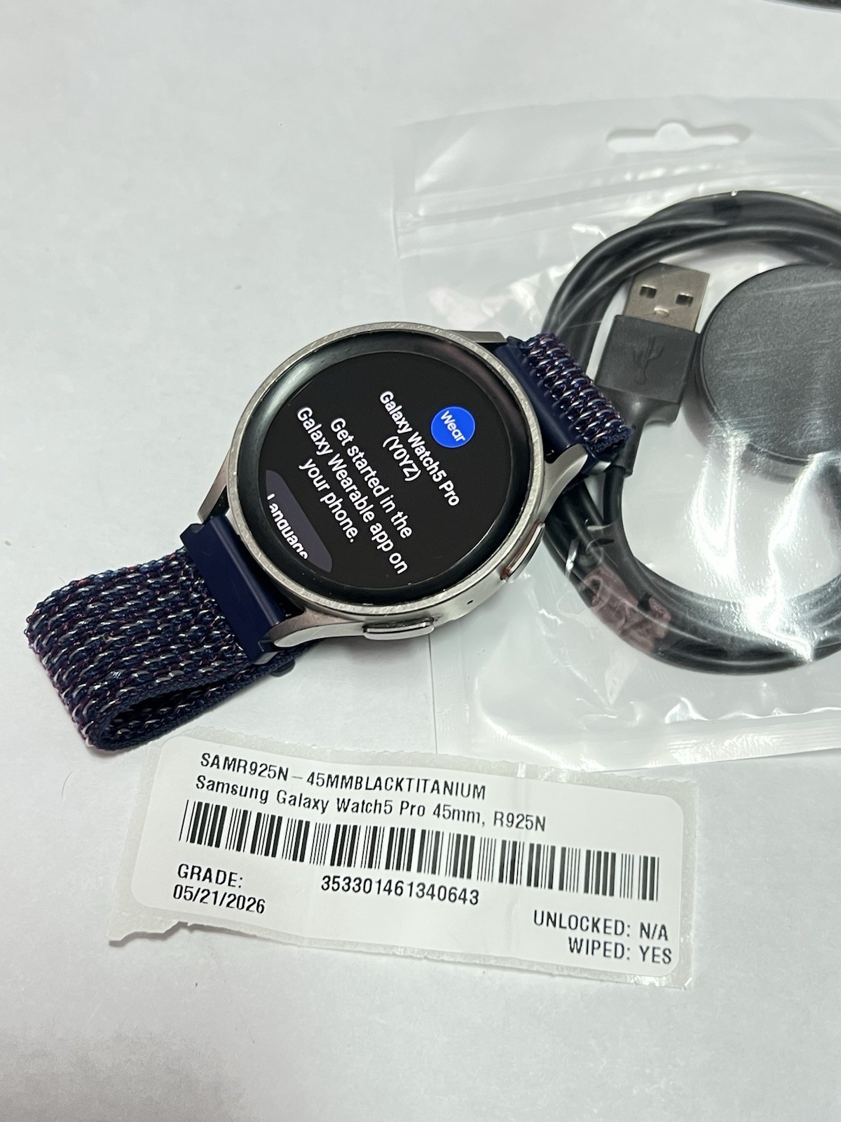 Samsung Galaxy Watch5 Pro SM-R925N 45mm Titanium Case GPS-LTE
