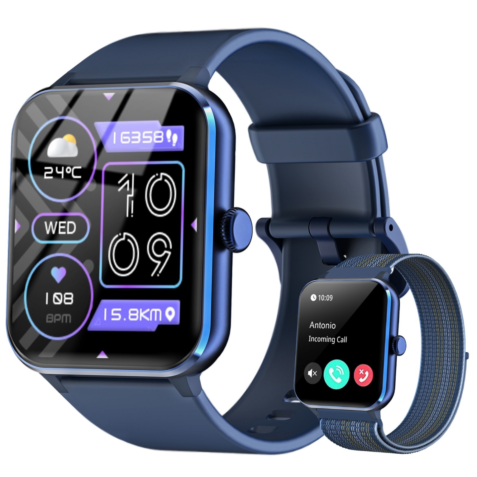 2025 Smart Watch For Men/Women, Waterproof Smartwatch Bluetooth iPhone Samsung*