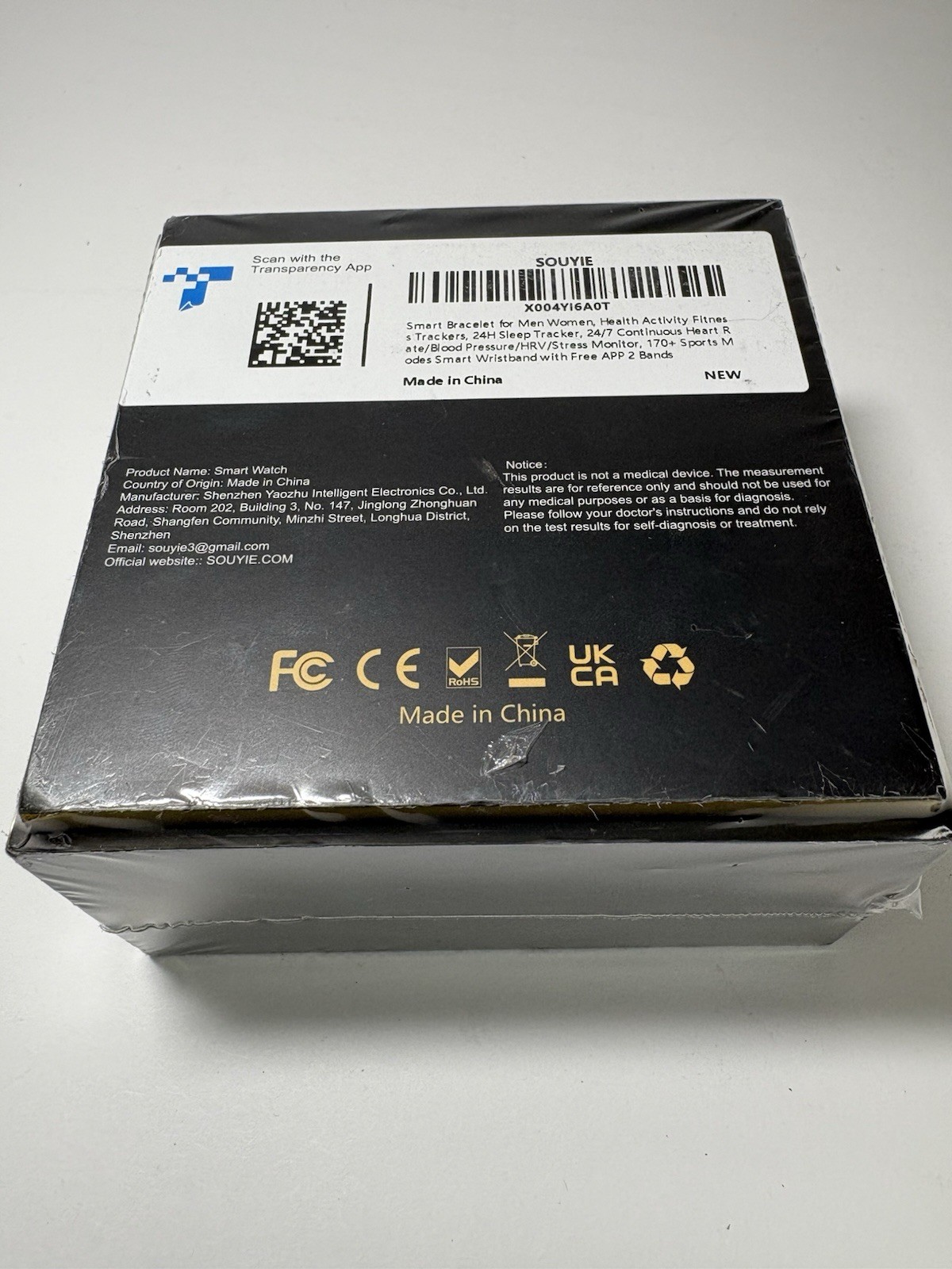 Smart Bracelet, Wearable Activity & Fitness Tracker Band, $130 Free app