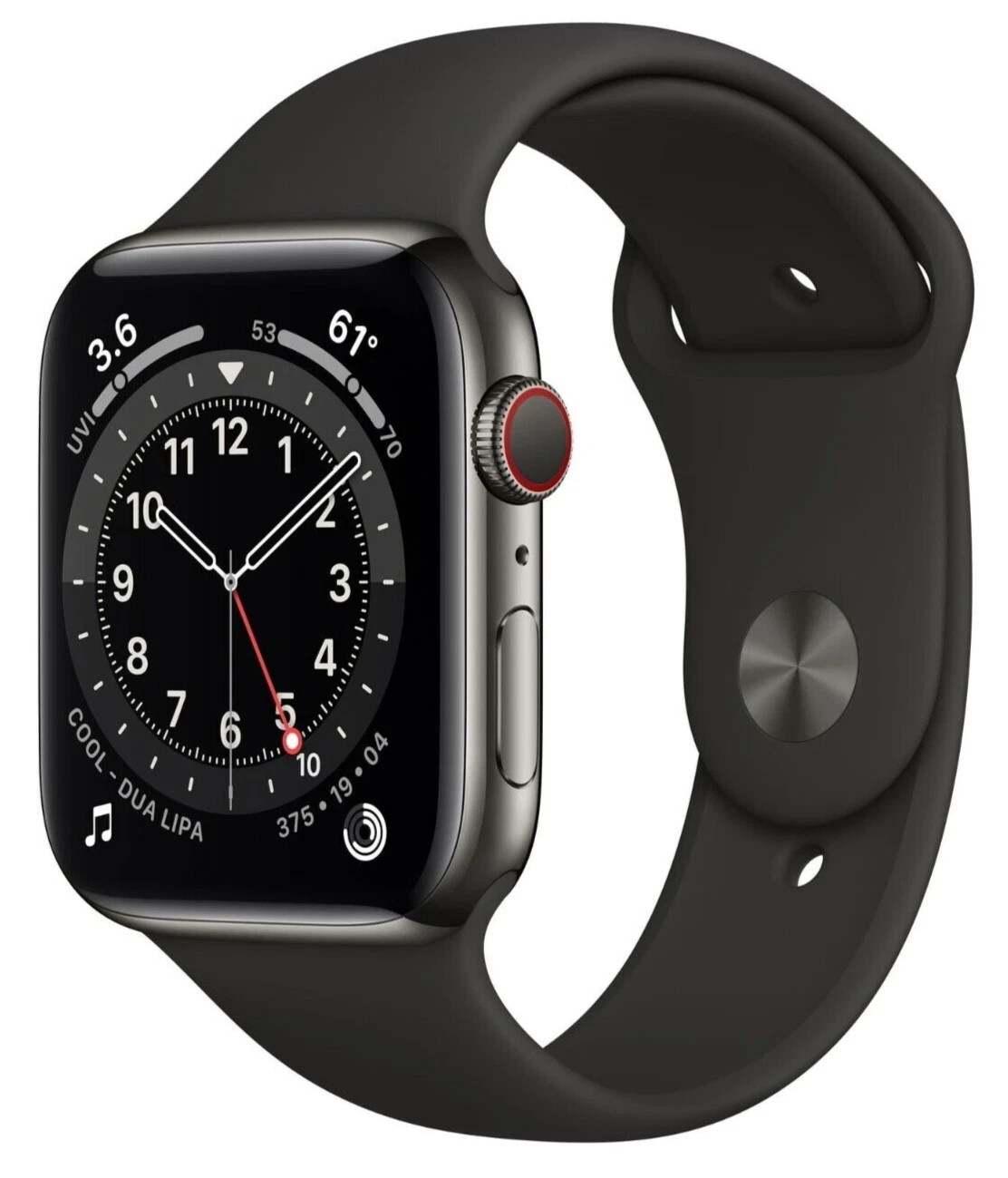 Used Apple Watch Series 6 (GPS+LTE) 40mm Space Gray Aluminum with Black Band (C)