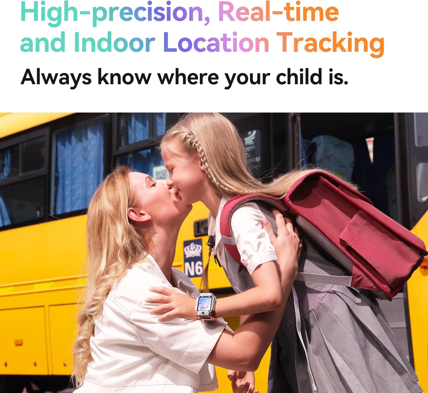 X10 Kids Smartwatch, Verizon Exclusive,Kids GPS Watch with Real-Time Locating &
