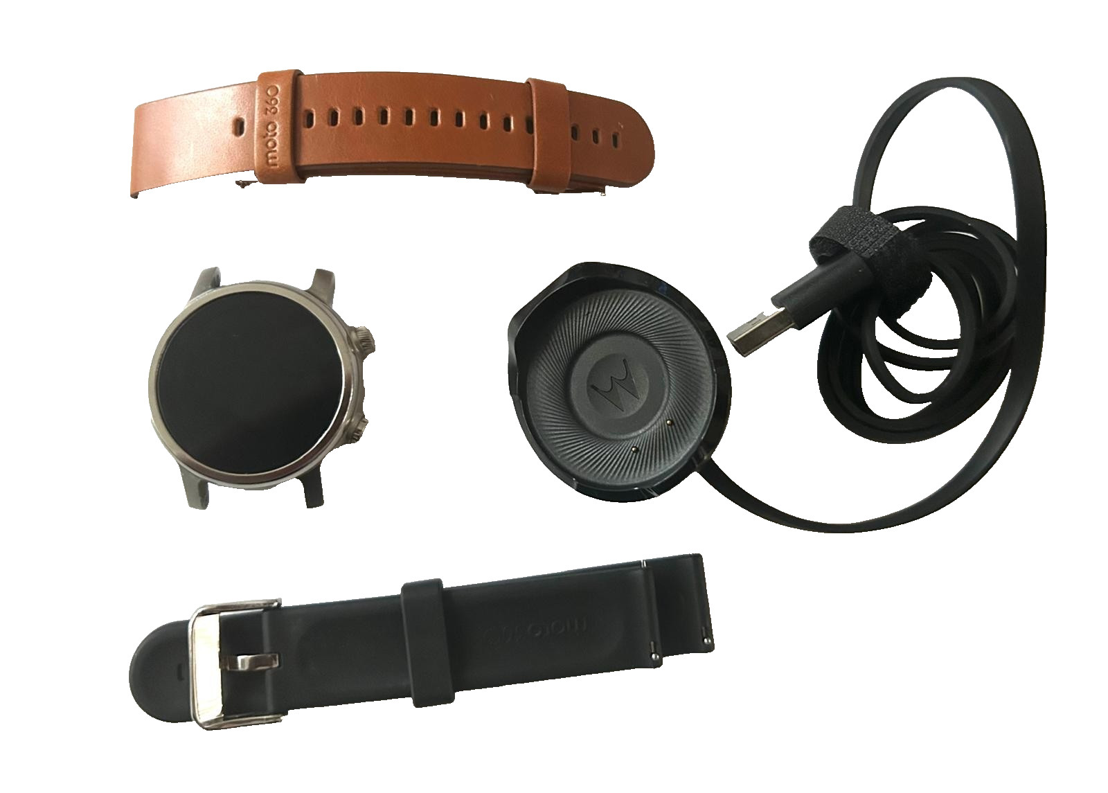 Motorola Moto 360 Silver 3rd Generation Smartwatch with Docking Station