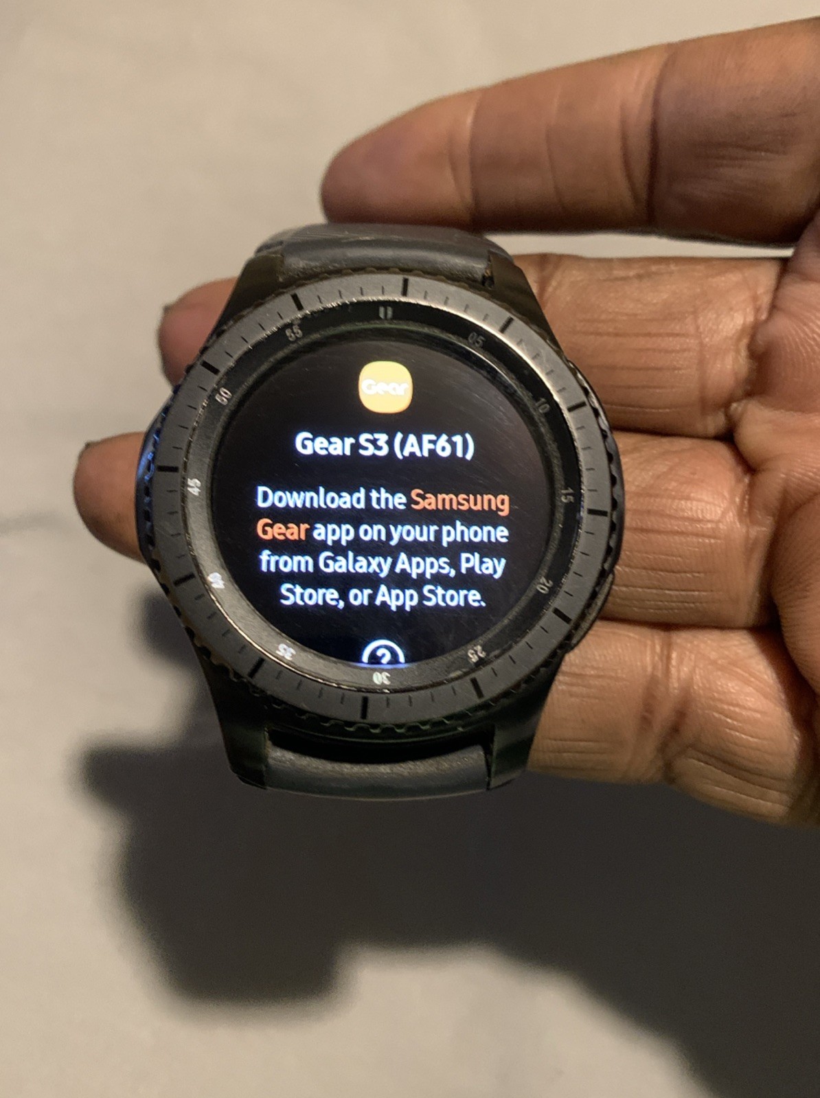 Samsung Gear S3 Frontier 46 mm Steel Case with Black Silicone Band Smart Watch