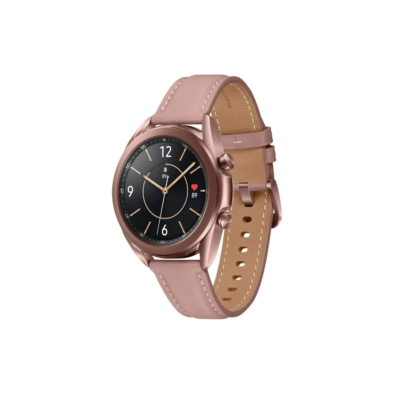 Samsung Galaxy Watch3 SM-R850 41mm Stainless Steel Case with Leather Strap -…