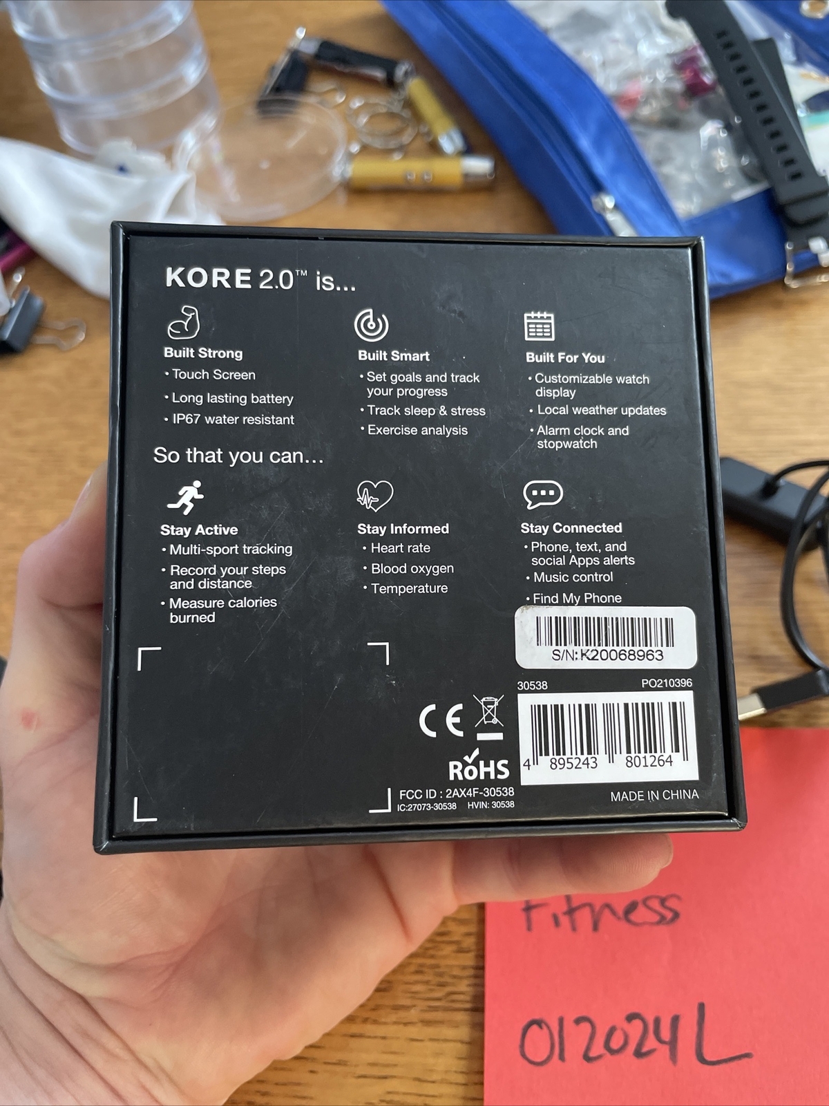 KORE 2.0 SMART WATCH / FITNESS TRACKER / HEART MONITOR / NEW IN BOX