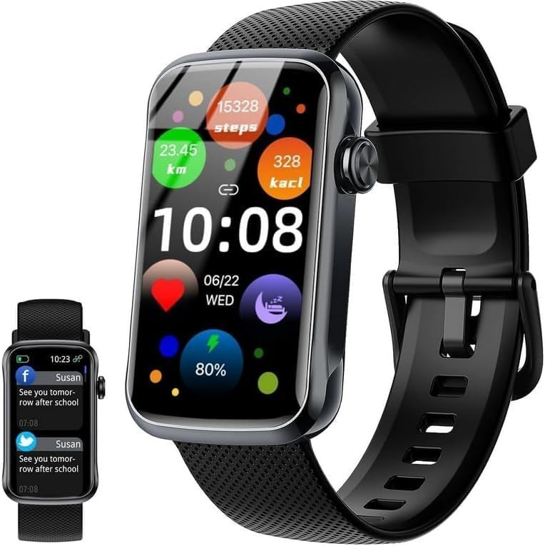 Smart Watch, Smartwatch for Men Women with 24 Sport Modes, IP68 Waterproof Fitne