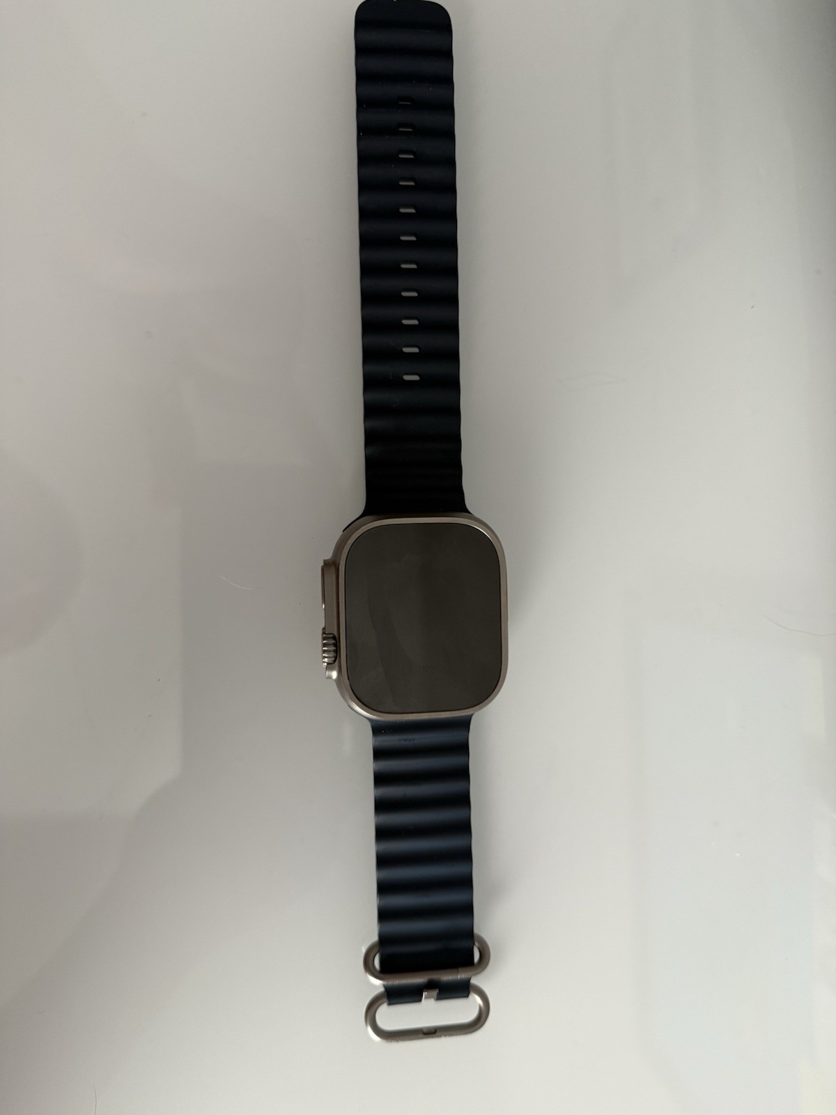 Apple Watch Ultra 2 49mm Titanium Case with Ocean Band – Blue, One Size (GPS…