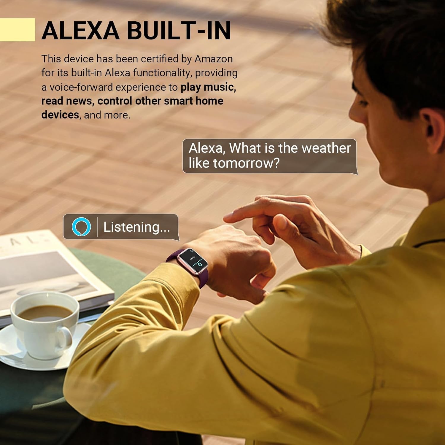 Waterproof Women’s Smartwatch with Fitness Tracking & Customizable Watch Faces