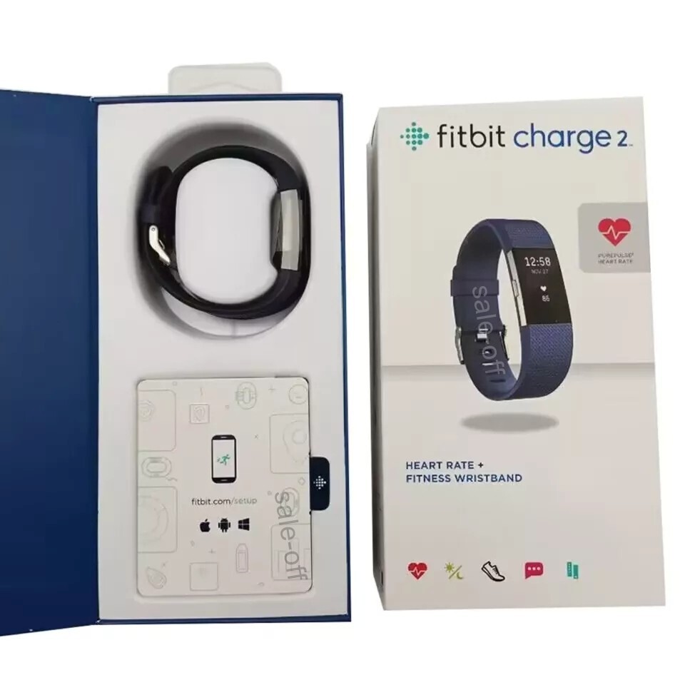 Fitbit Charge 2 Heart Rate Health & Fitness Monitor Activity Tracker -S+L Sizes