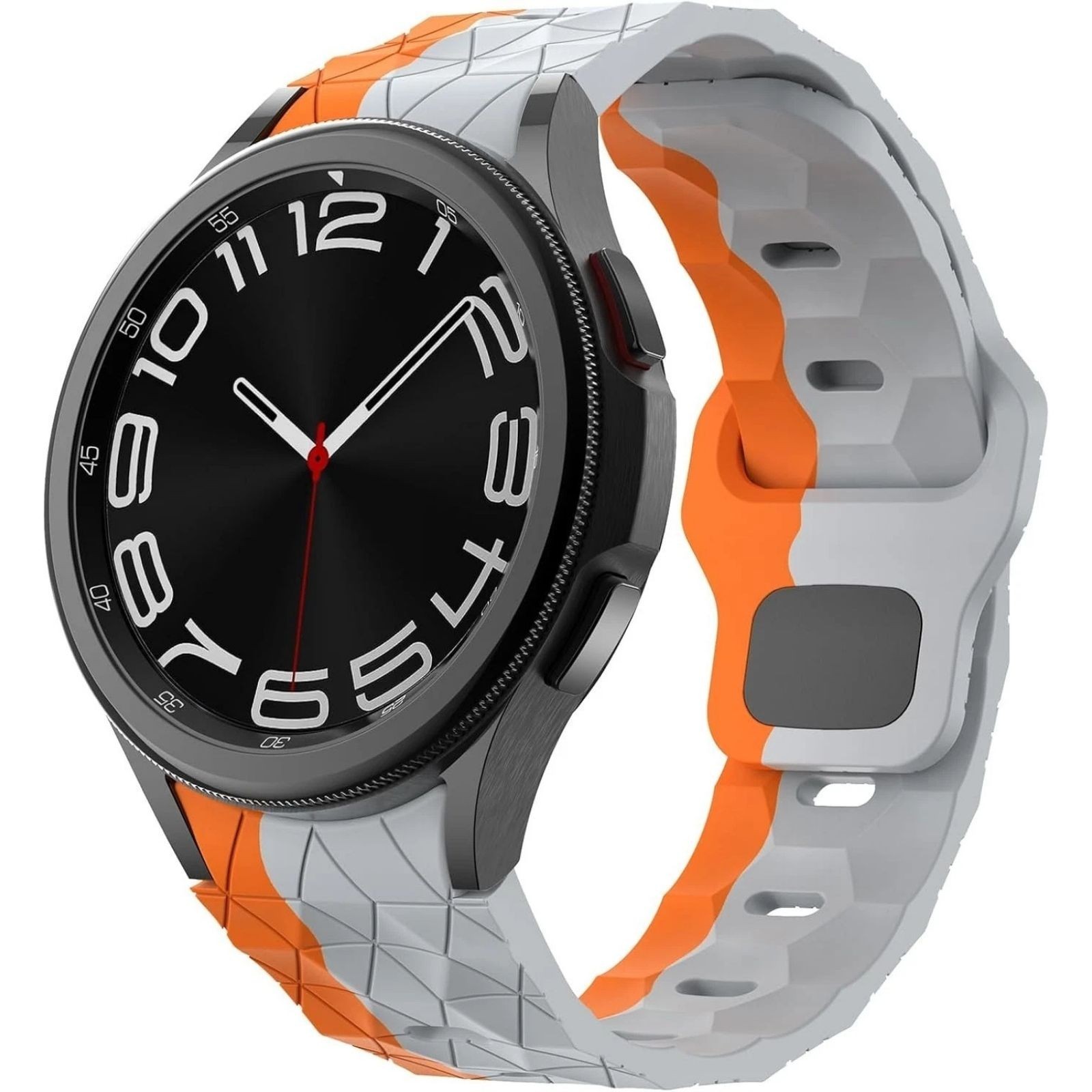 Luxury & Rugged Silicone Band for Samsung Galaxy Watch 7 6 5 4 FE Band 40mm 44mm