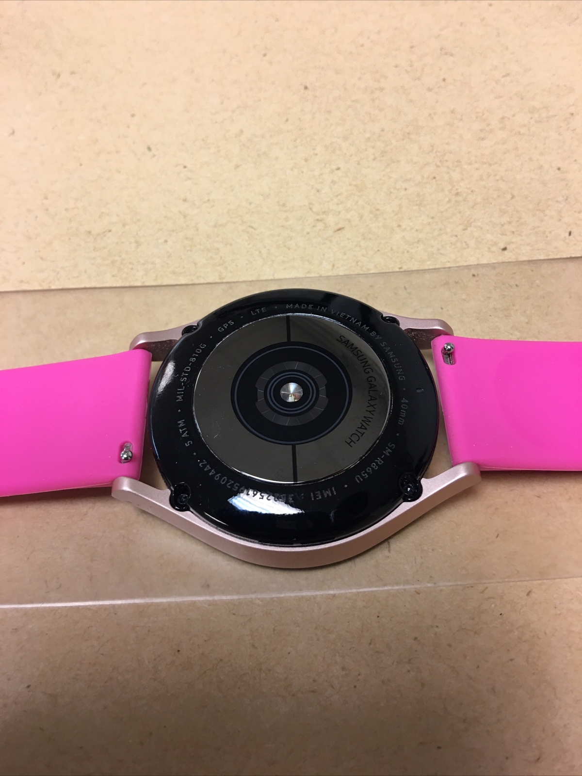 Samsung Galaxy Watch4 SM-R865 40mm Aluminum Case with Sport Band – Pink Gold…