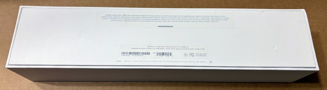 Apple Watch Series 2 42mm Gold Aluminum Case Midnight Blue Sport Band – (MQ152LL