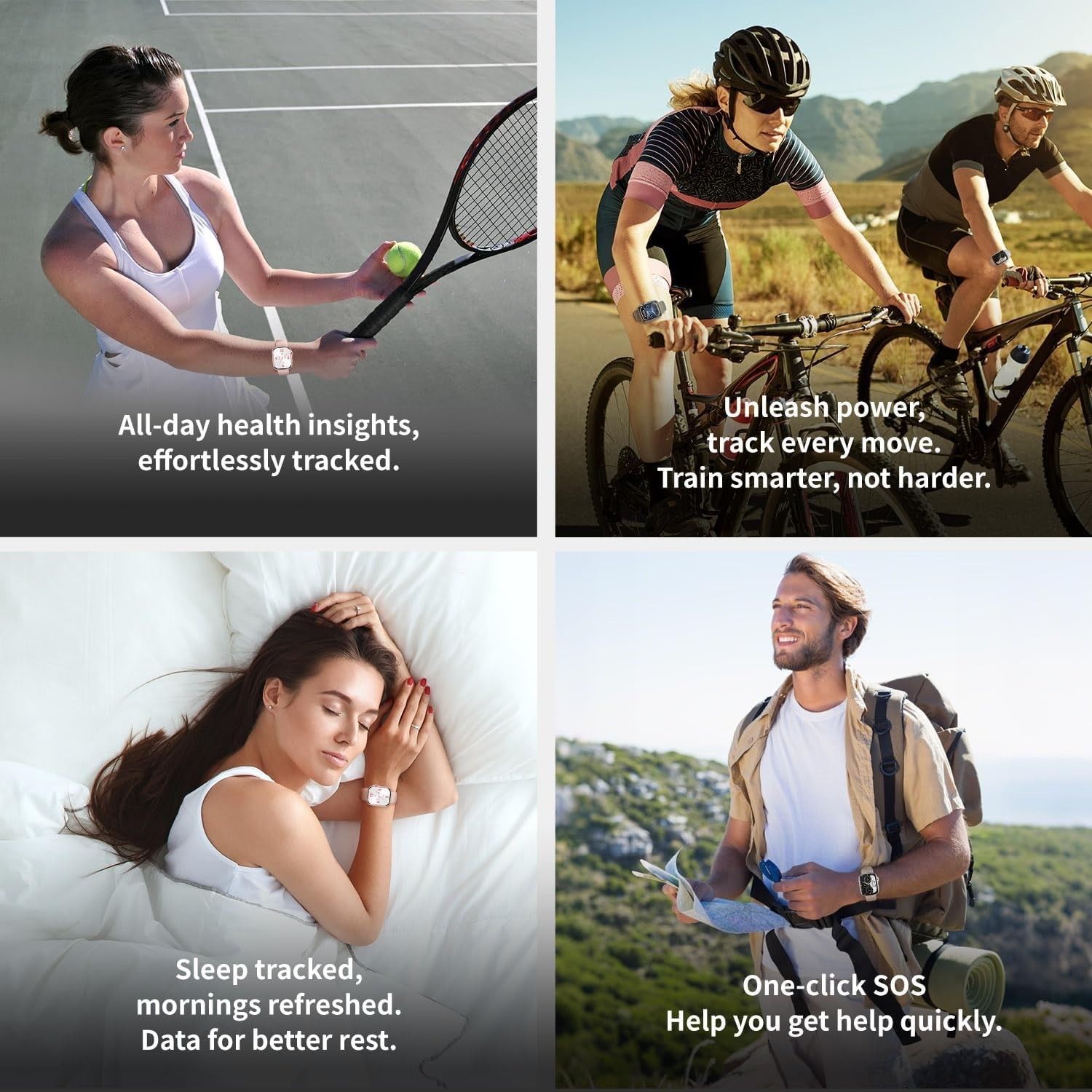 US Smart Watch Heart Rate/Blood Oxygen/Sports/Sleep Exercise Watch Android IOS