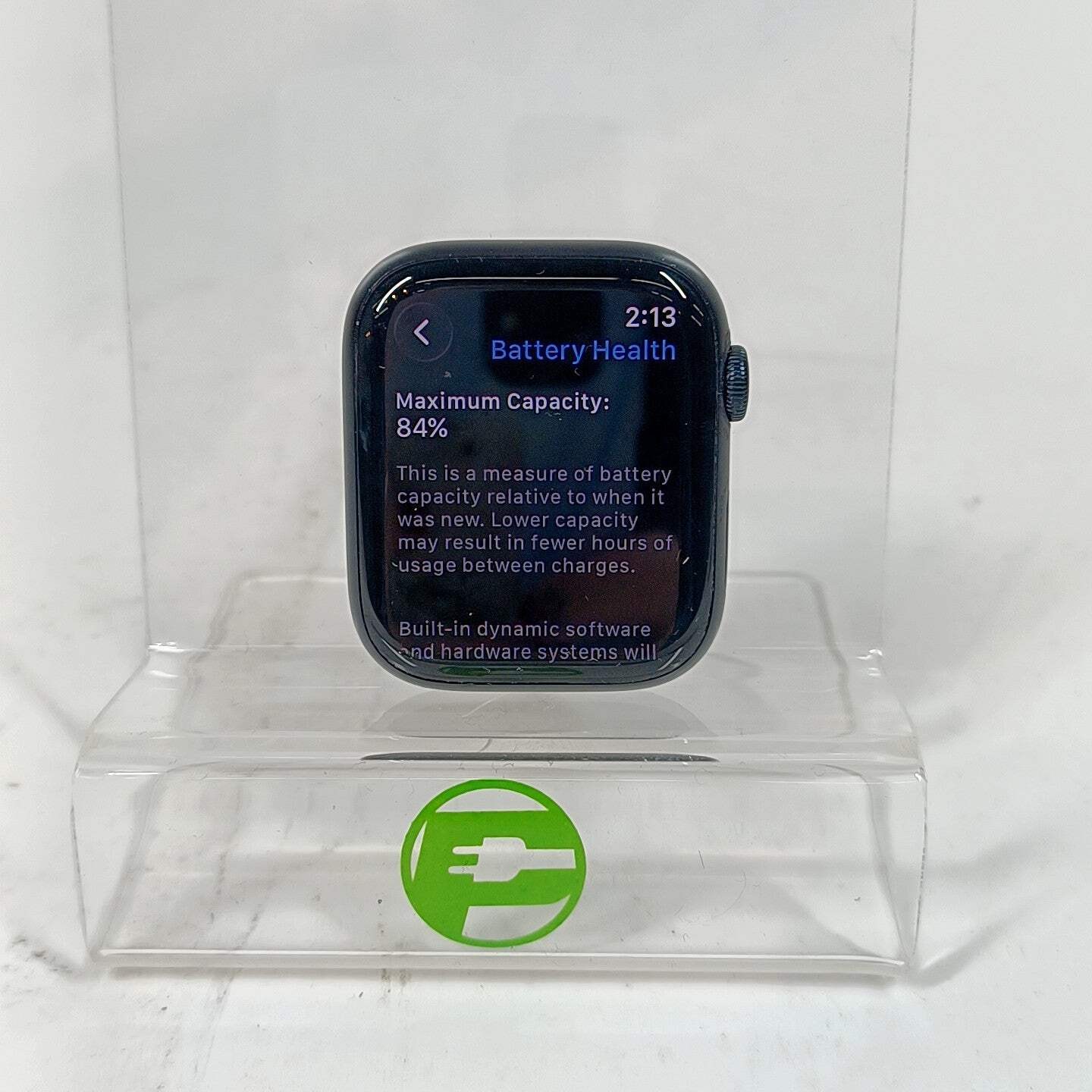 GPS Only Apple Watch Series 9 45MM Midnight Aluminum Blue Flame Nike Sport Band