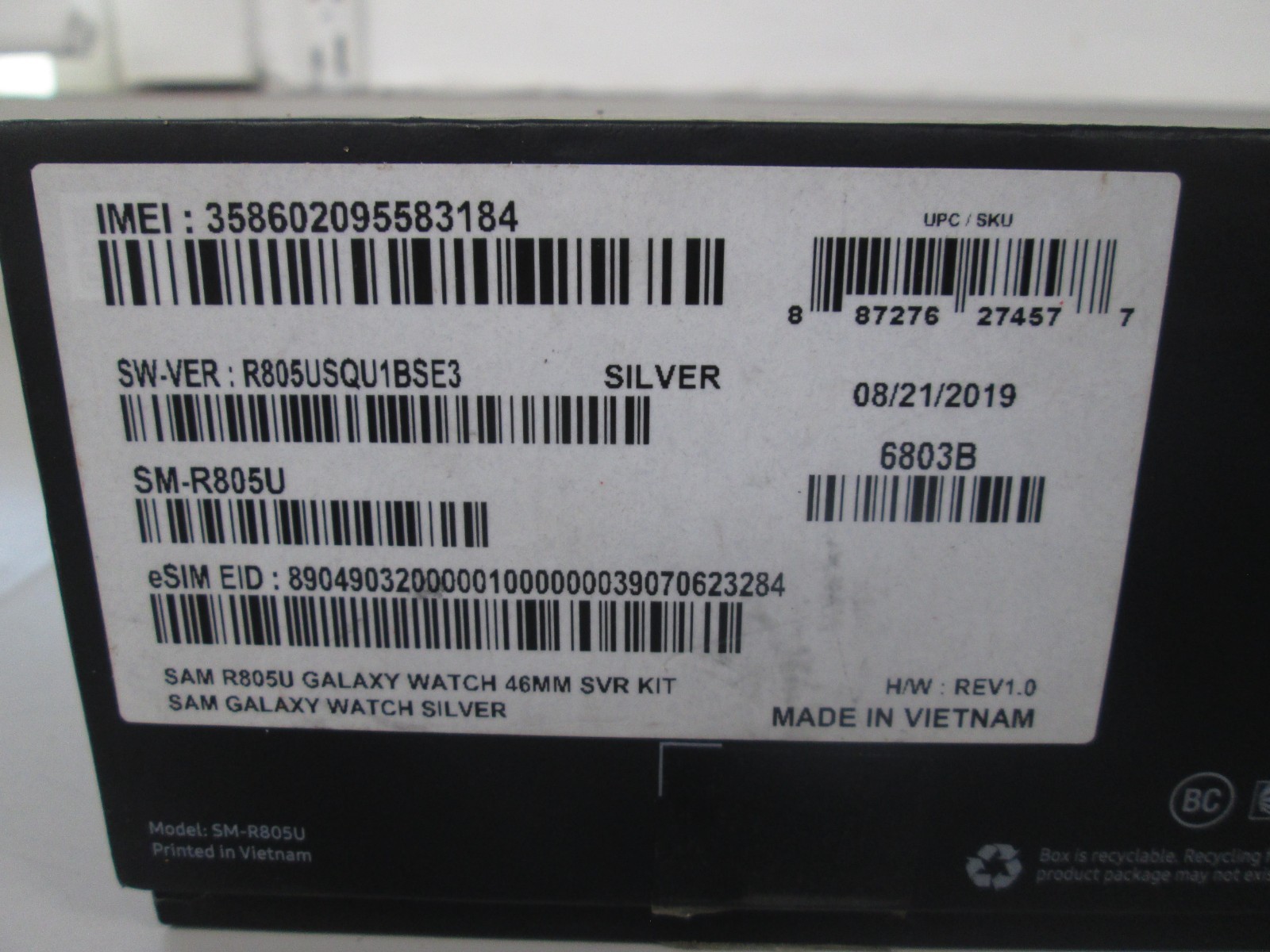 Samsung Galaxy Watch SM-R805U 46mm