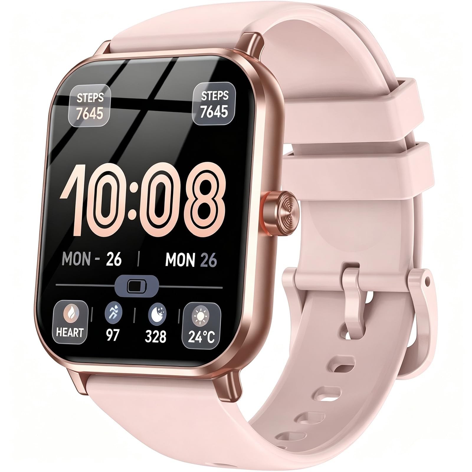 Smart Watches for Men Women, 1.83″ HD Fitness Tracker with Bluetooth Calling,…
