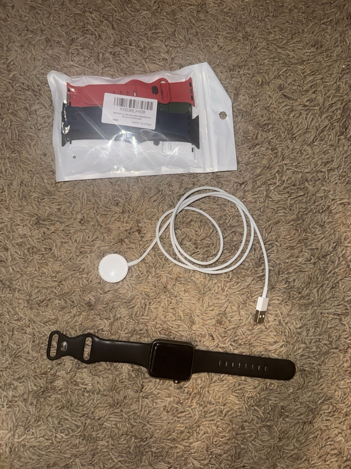 Apple Watch Series 3 GPS, 38mm 42mm, Reset Working with Bands Chargers