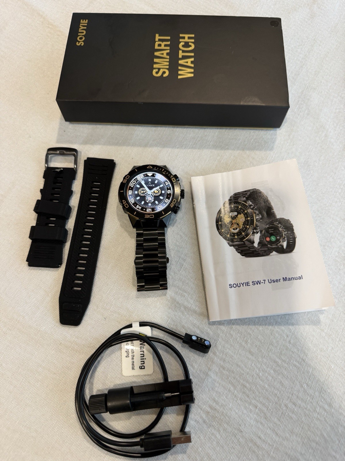 Mens Luxury Smart Watch for iPhone/Android,1.43″ AMOLED HD Screen,$150 On Amazon
