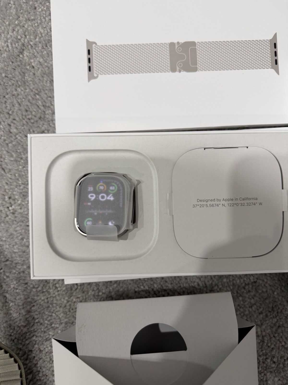 Apple Watch Ultra 2 49mm Titanium w/Milanese Loop, Ocean & Alpine Loop Bands