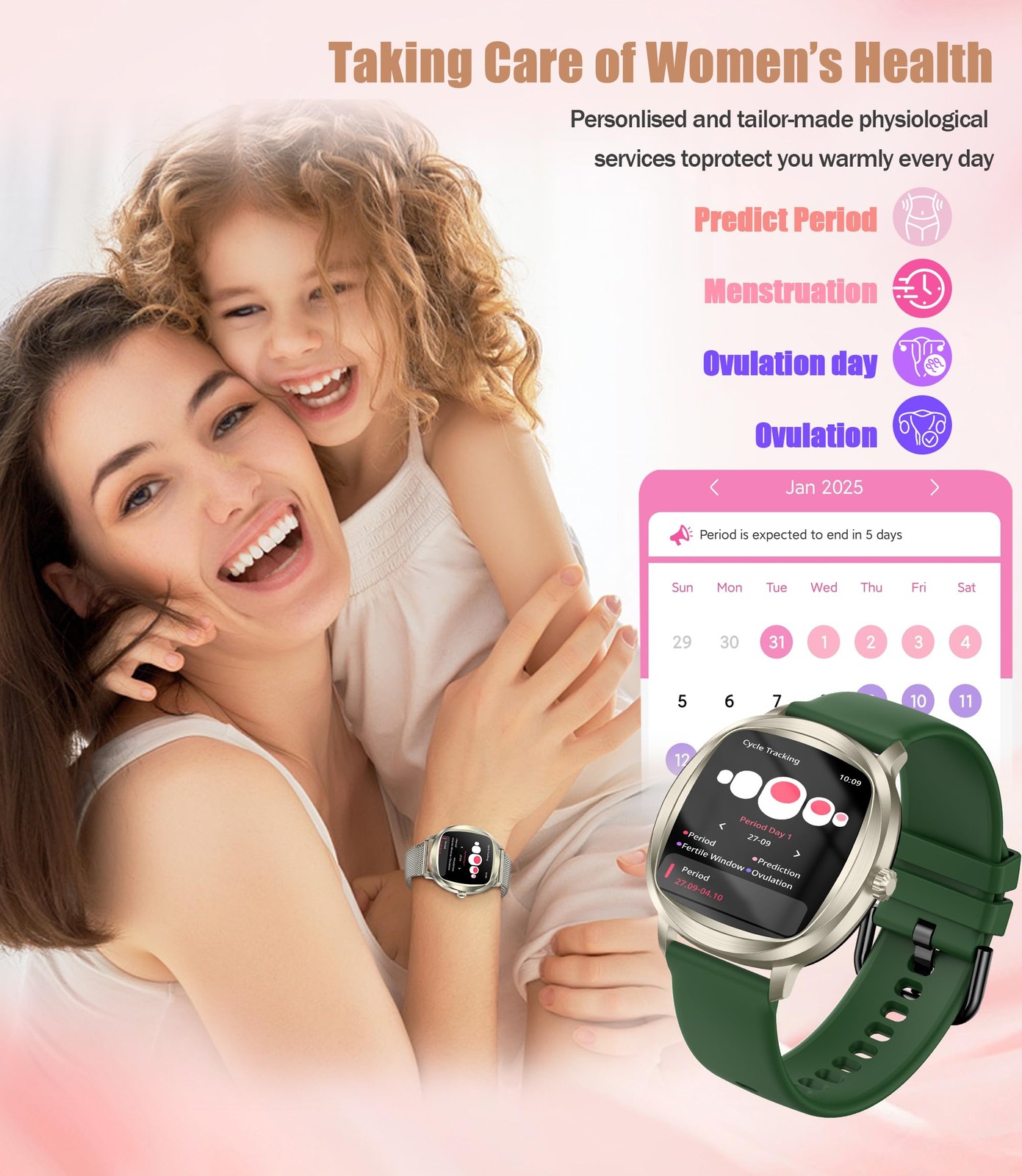 Watches for , 1.72″ for Android Phones with Heart Rate/Sleep Monitor, 100+ Sp…