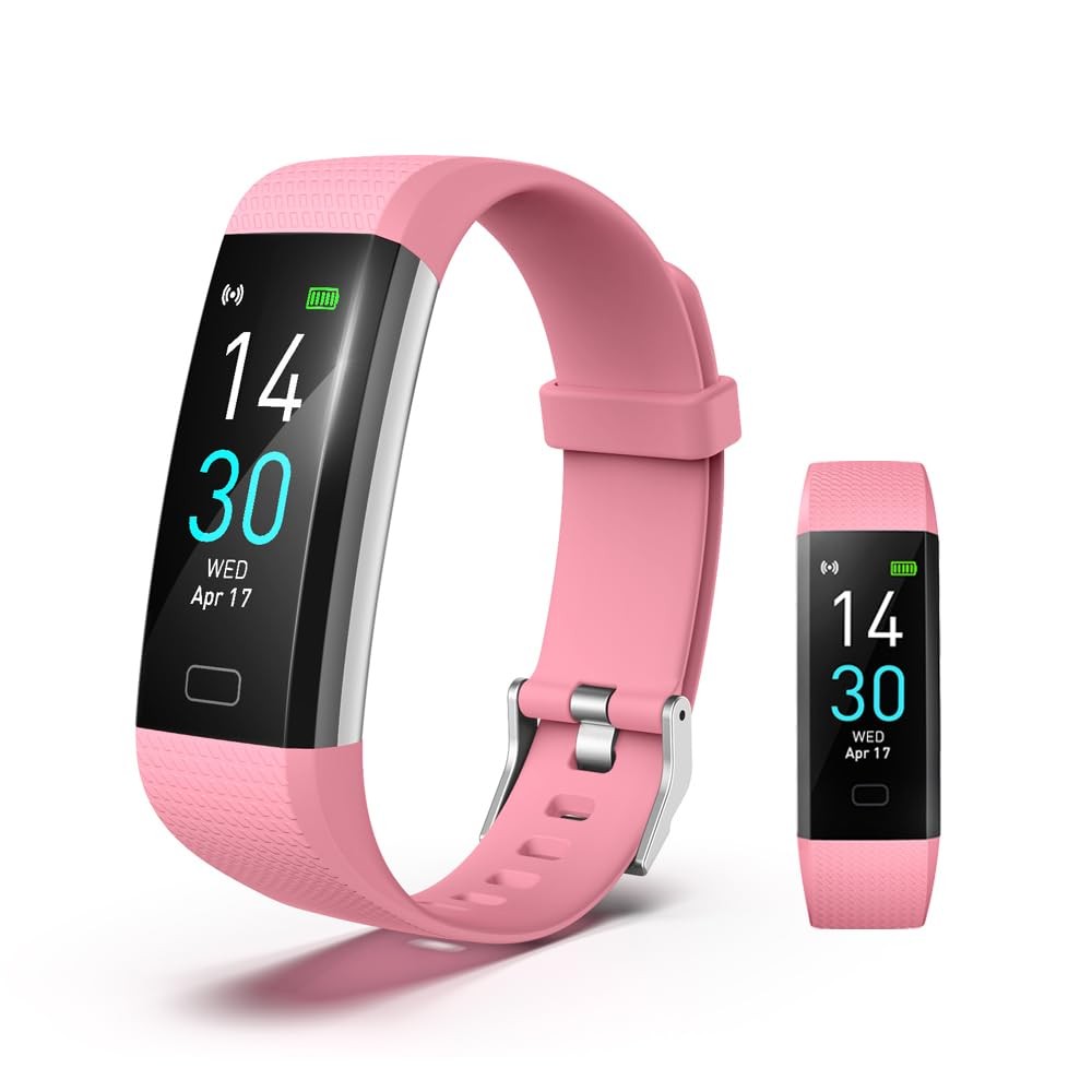 Fitness Tracker with Heart Rate Monitor, Activity Sleep & Temperature IP68 Wa…