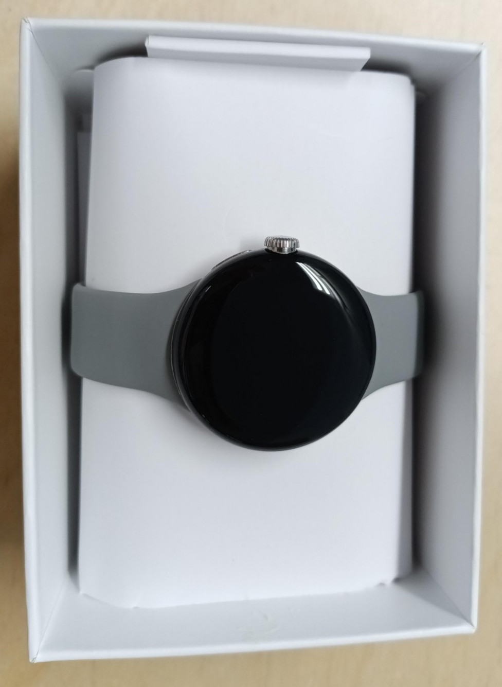Google Pixel Watch 41mm LTE Silver Case with Gray Band – Open Box