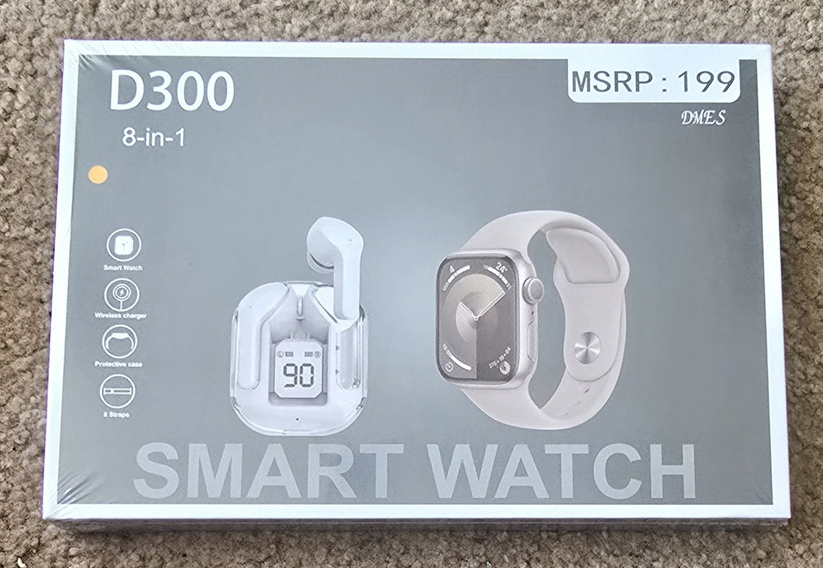smart watch D300 8-in-1 Bundle. Look In Pictures For Details.
