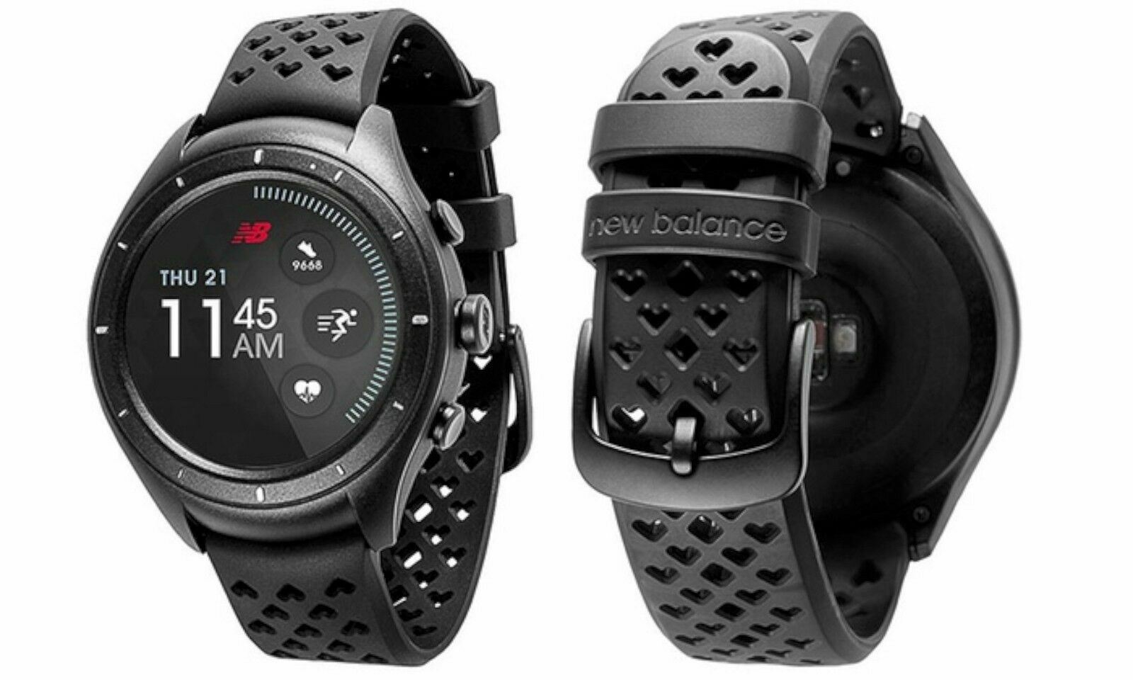 NEW New Balance RunIQ Smart Watch BLACK Heart Rate Monitor GPS Bluetooth Run-IQ