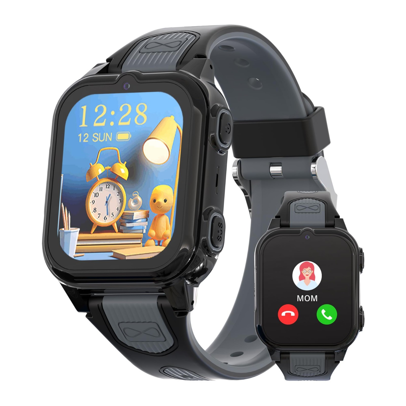 4G Kids Smart Watch GPS Tracker, Video Calling, Waterproof, Pedometer, SOS, Age