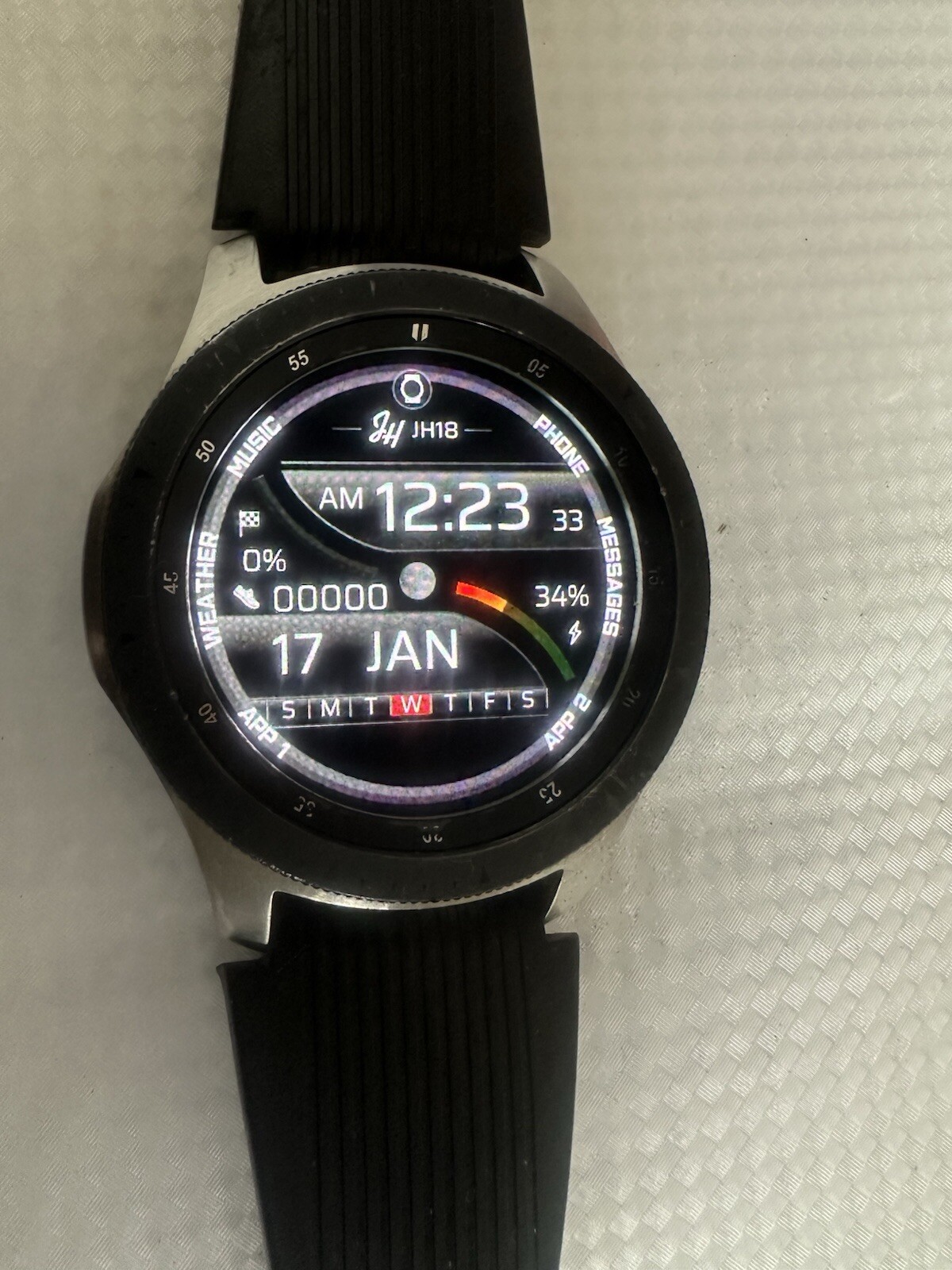 Samsung Galaxy Watch Smartwatch 46 mm Stainless Steel – Silver – SM-R800NZSAXAR