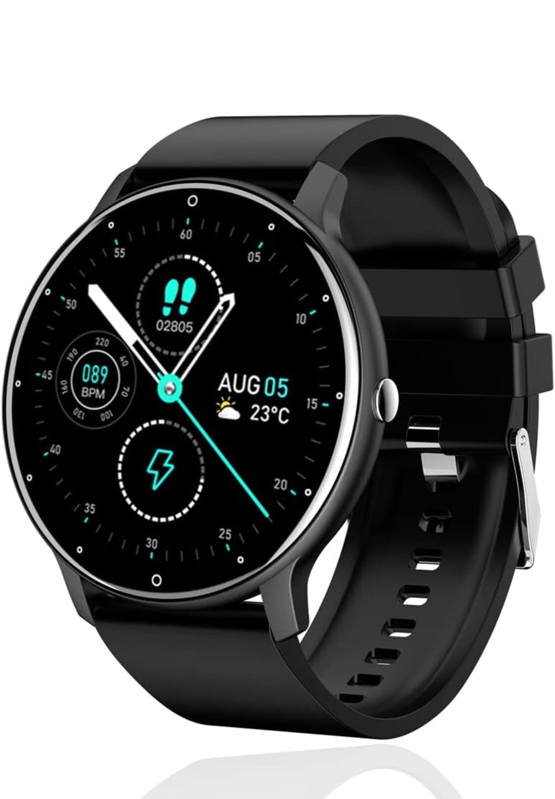 Fitness Gym Activity Tracker HD Touch Screen Smartwatch for Apple iPhone 12