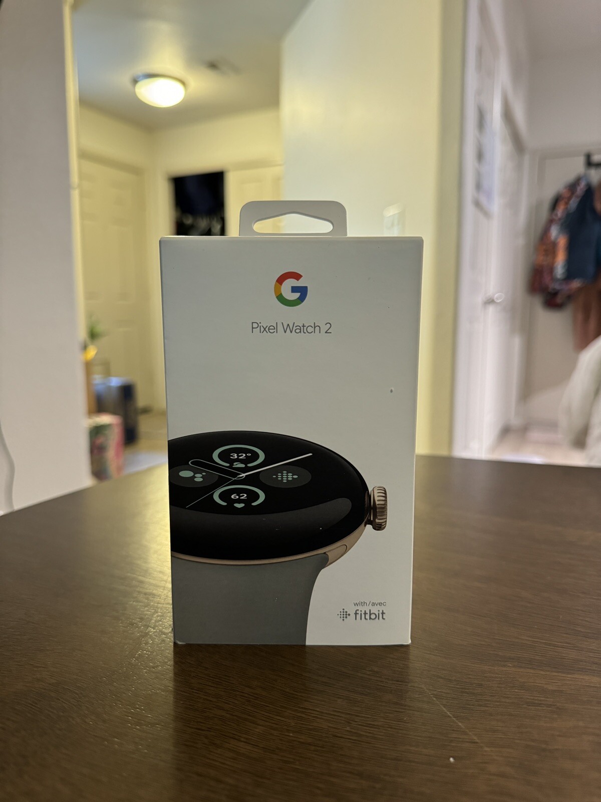 Google Pixel Watch 2 (Champagne Case/Hazel Active Band) NIB + FREE SHIPPING