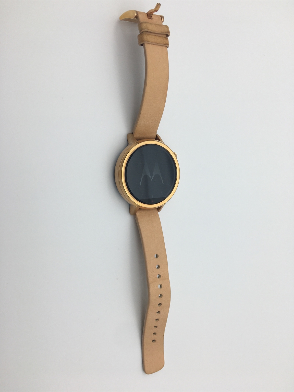 Motorola Moto 360 2nd Gen. 42mm Rose Gold Stainless Steel Case Blush Leather Ban