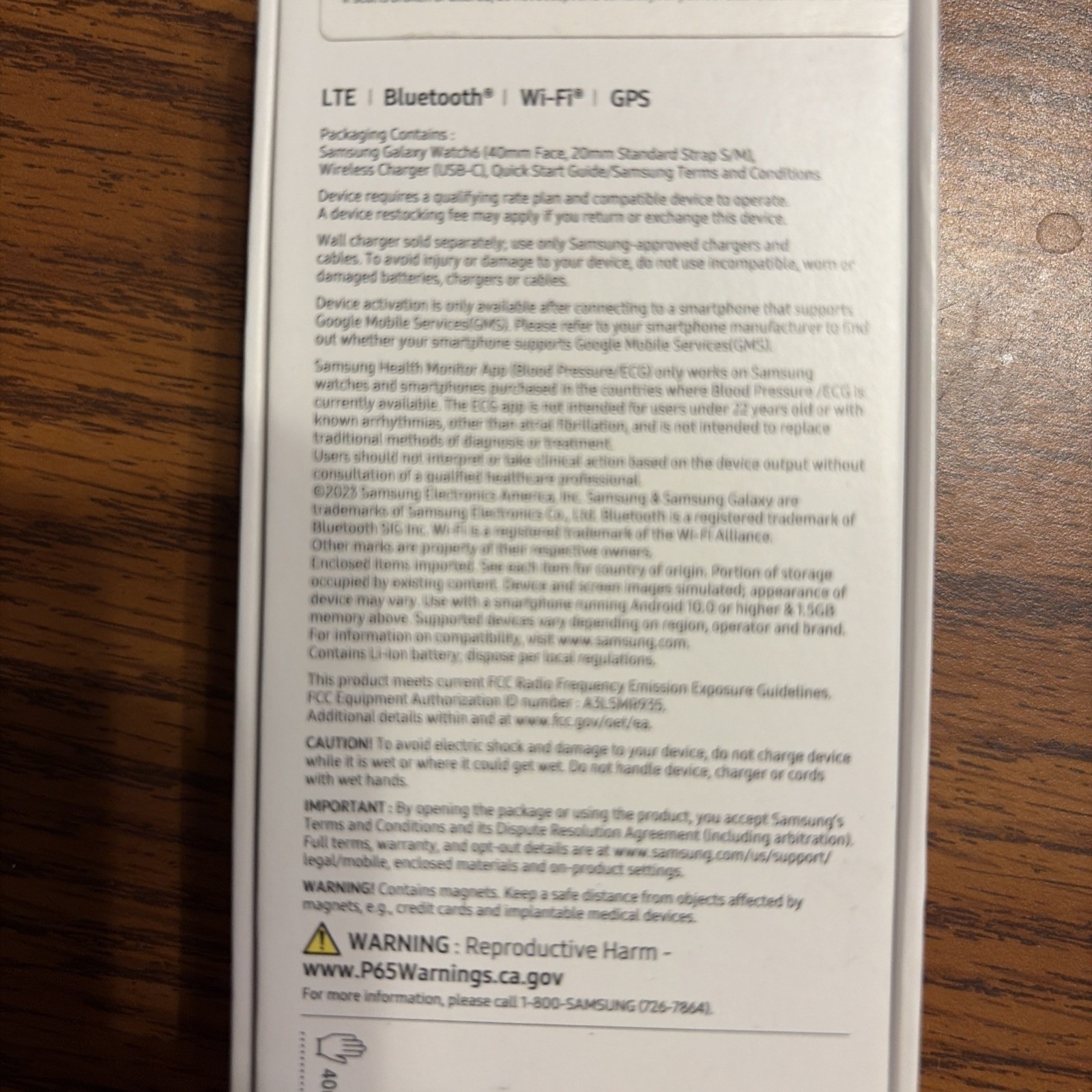 Samsung Galaxy Watch6 with Metal Band Silver LTE GPS SM-R935U