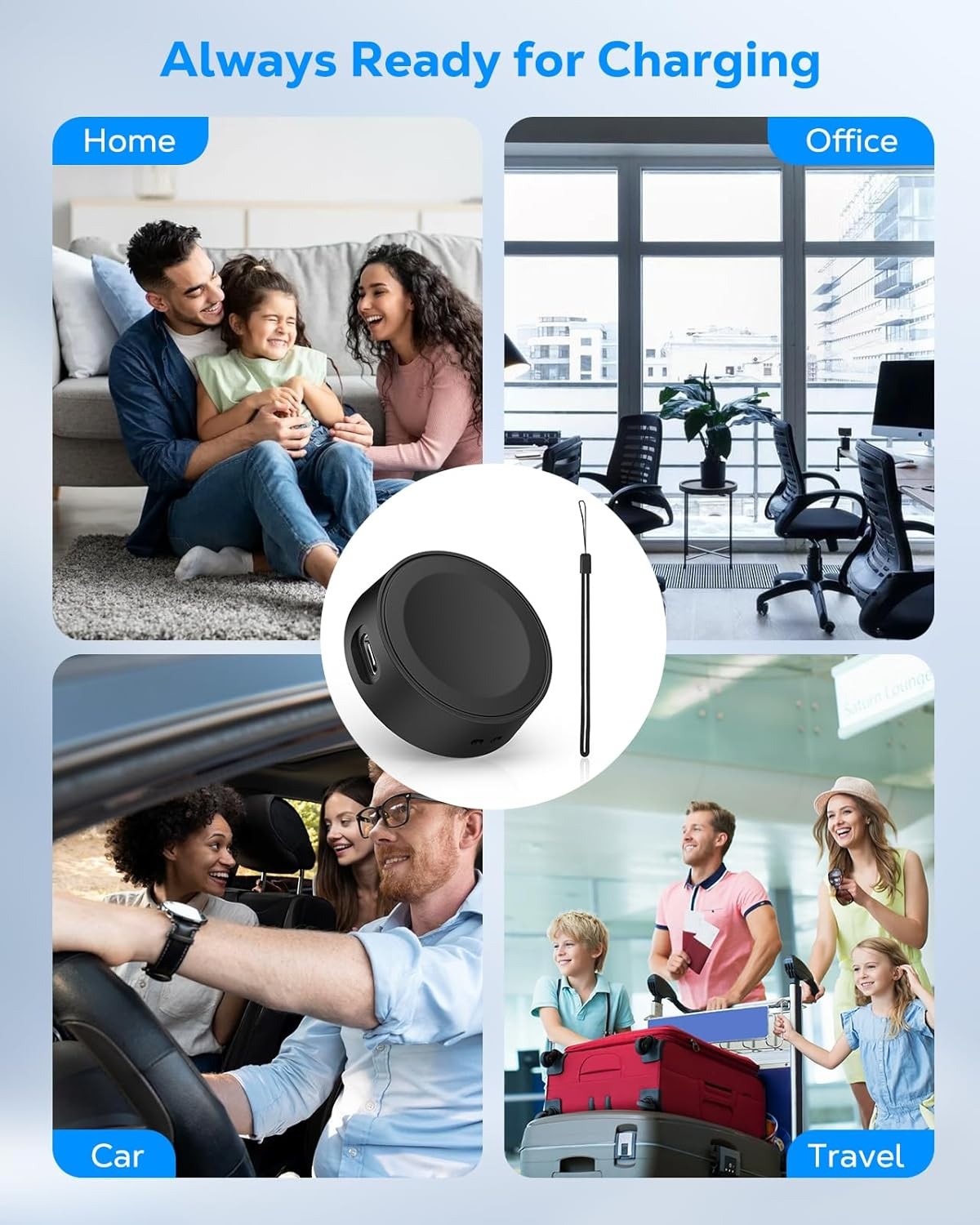 Portable Wireless Charging Dock for Samsung Galaxy Watch 8/7/6/5/4/3/FE/Active 2