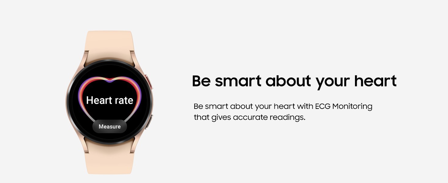 Samsung Galaxy Watch4 SM-R860 40mm Aluminum Case with Sport Band – Pink Gold…
