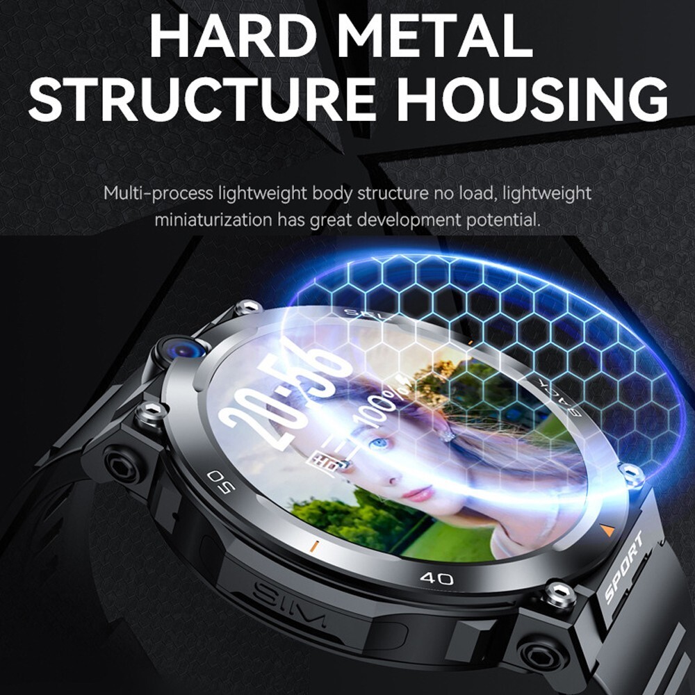 4G New Unlock Network SIM Smartwatch Wifi NFC Rugged Android Smartwatch
