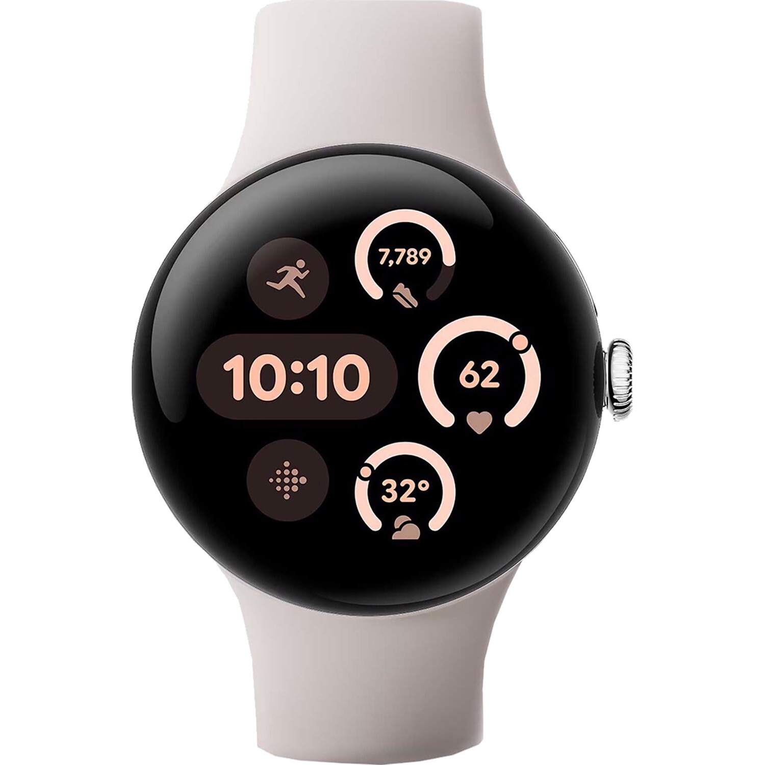 Google Pixel Watch 3 45mm Silver / Porcelain 32GB + 2GB 4G LTE + Bluetooth NEW