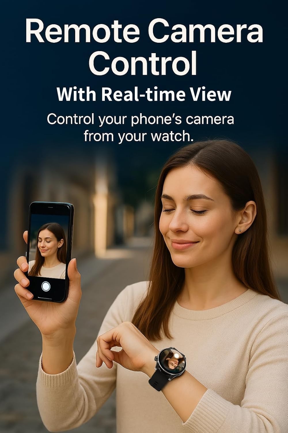 Stylish AI Chat Smartwatch – 100+ Sports Modes & Health Monitoring Features