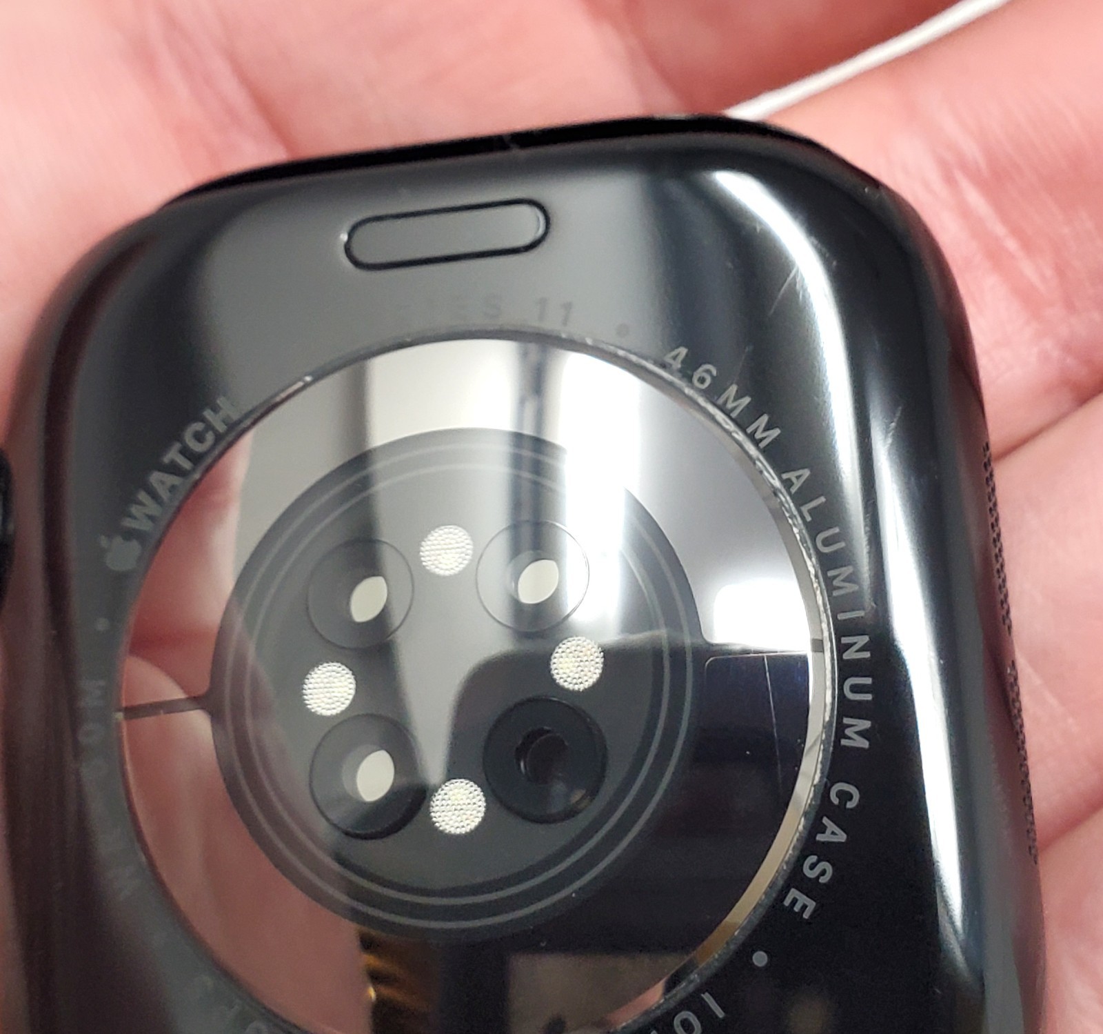 Apple Watch – Series 11 – 46mm – GPS – Jet Black Aluminum – Rugged Case Band