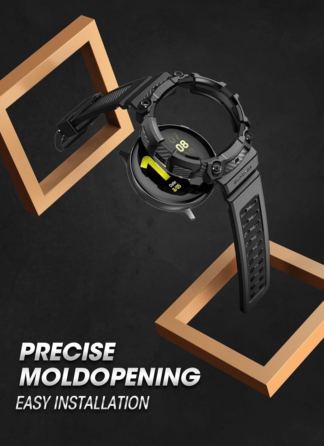 Military-Grade Rugged Band for Samsung Galaxy Watch 5 / 4 44mm, Adjustable