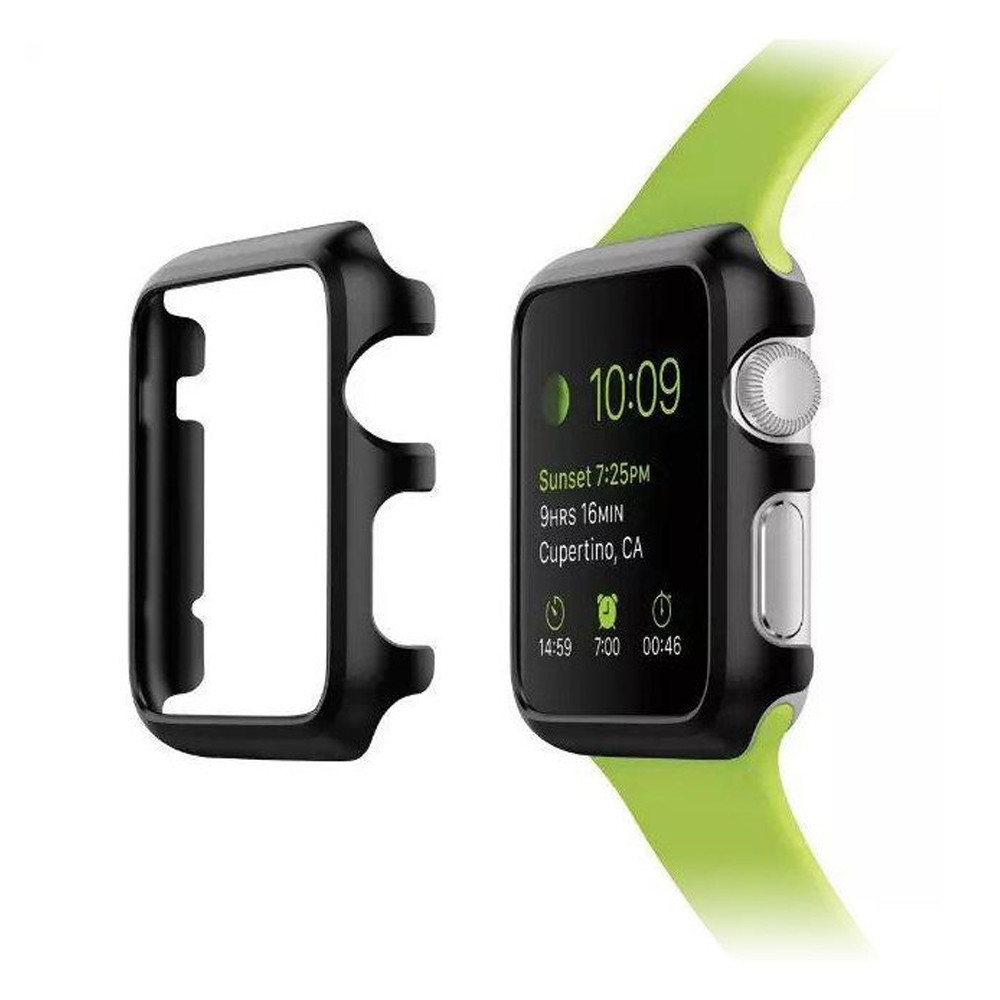 Fr Apple Watch Series 4/5/6/SE Snap On Bumper Hard Case+Screen Protector 40/44mm