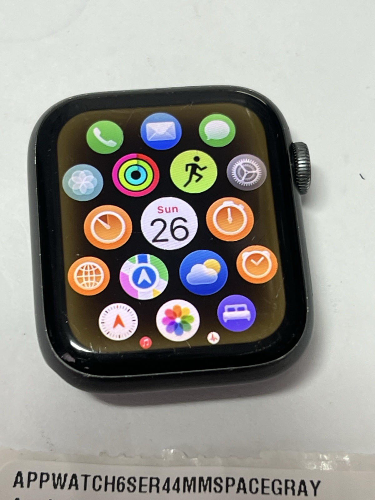 Apple Watch Series 6 44mm black Aluminum GPS-LTE burn