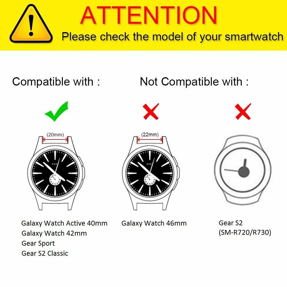 20mm Stainless Steel watch Strap for Samsung Galaxy Watch Active 40mm/42mm /S2