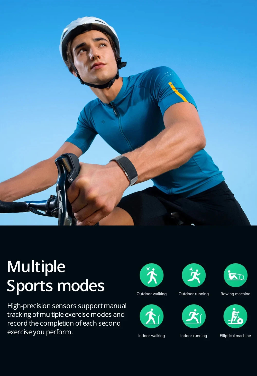 VALDUS VITRO Smart Bracelet Heart Rate No Screen Fitness Tracker Waterproof