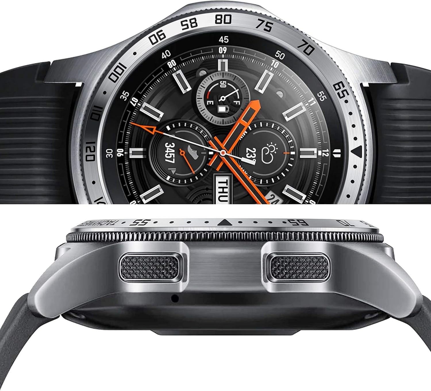 Case For Samsung Galaxy Watch 46mm / Gear S3 Frontier Classic – Stainless Steel