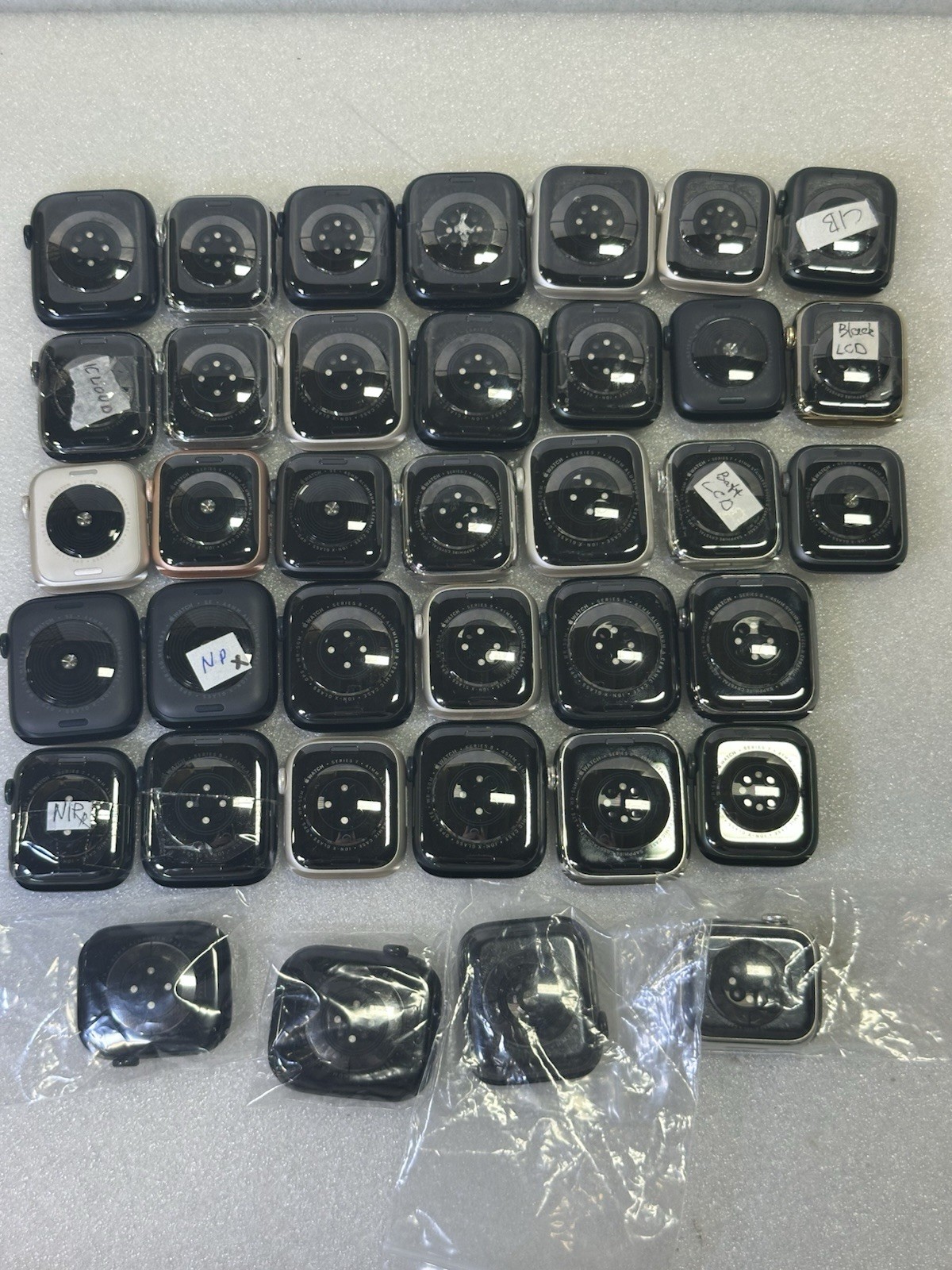 LOT OF 87 Apple Watch Series 1-10, SE 1st, 2nd. MIX of Models, Colors and GB